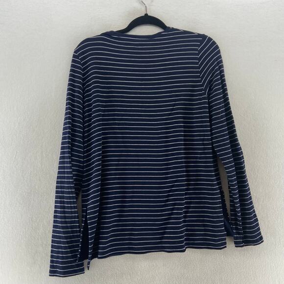 Majestic Filatures Deluxe Teeshirt Stripe Long Sleeve Top Size 3 US Medium - Picture 3 of 7